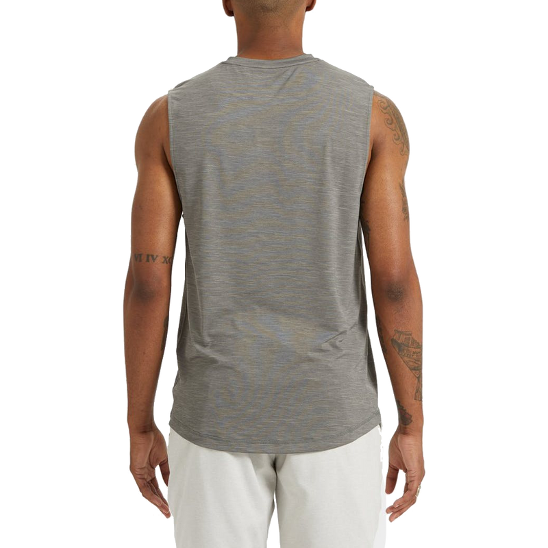 Men's Zephyr Muscle Tee, Vuori Men's Zephyr Muscle Tee HCC-Charcoal Heather