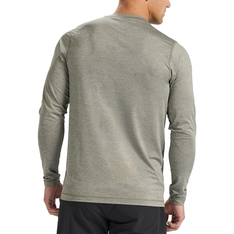 Men's Tradewind Long-Sleeve Performance Tee, Vuori Men's Tradewind Long-Sleeve Performance Tee HTA-Army Heather