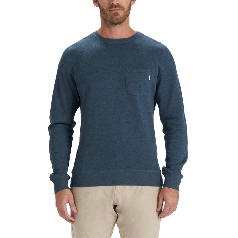 Men's Jeffreys Pullover, Vuori Men's Jeffreys Pullover HTI-Indigo Heather