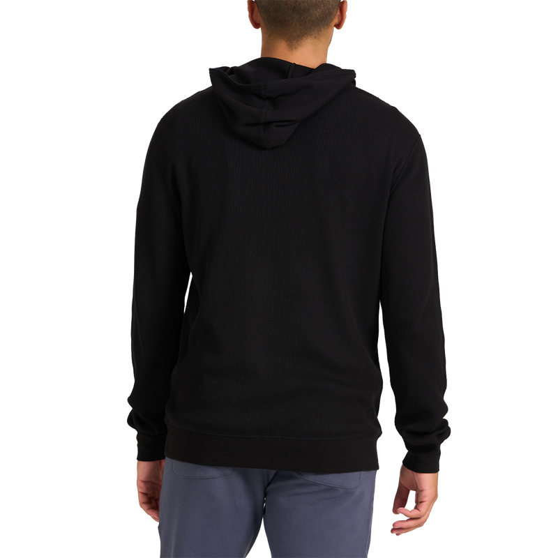 Men's Waffle Hoodie, Vuori Men's Waffle Hoodie BLK-Black