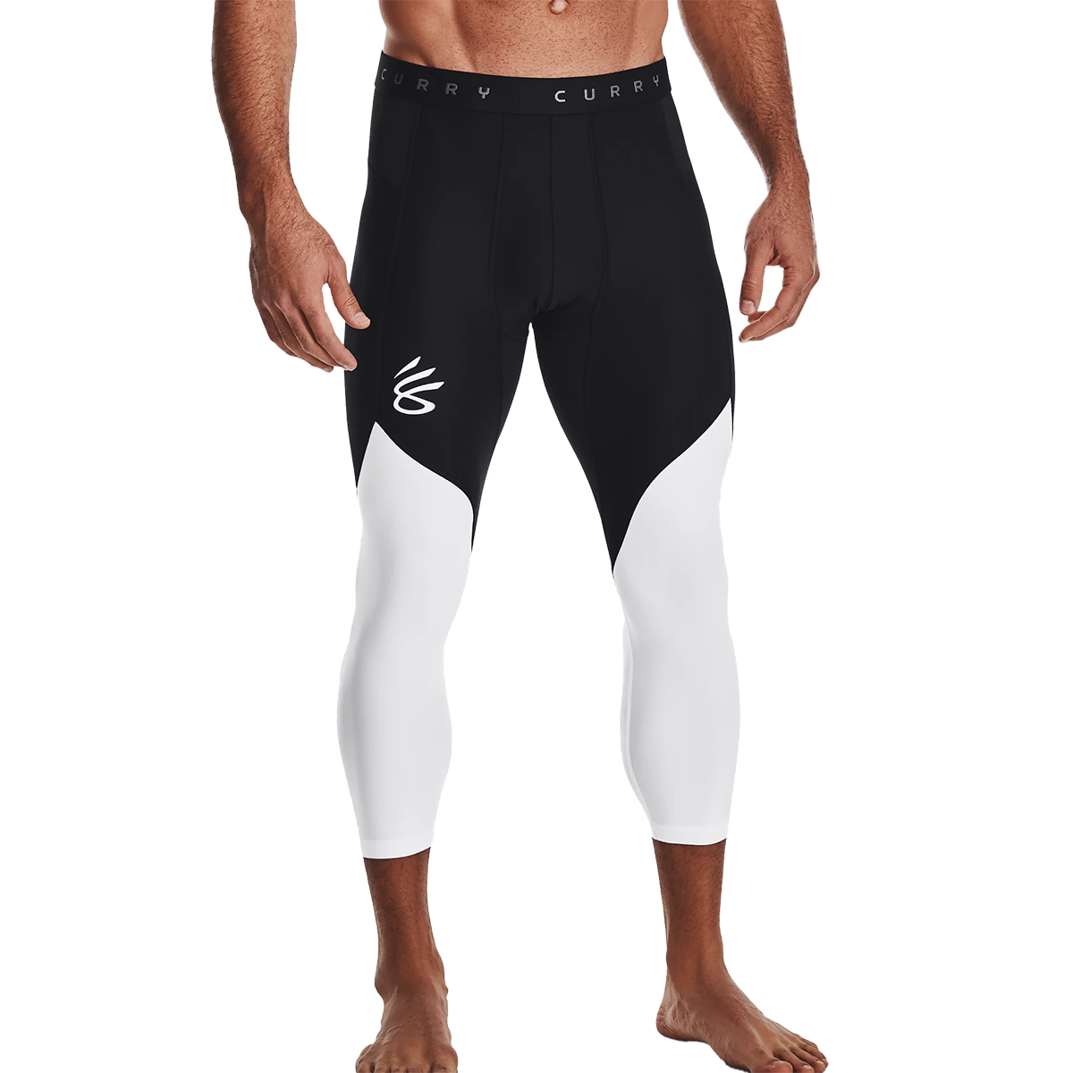 Under Armour Curry UNDRTD 3/4 Compression Tights Black/White