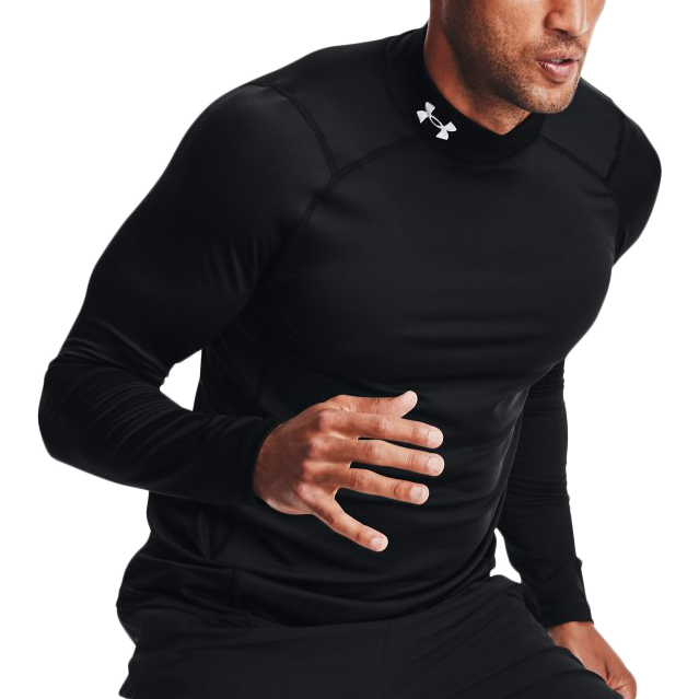 Men's ColdGear Armour Fitted Mock Long Sleeve alternate view