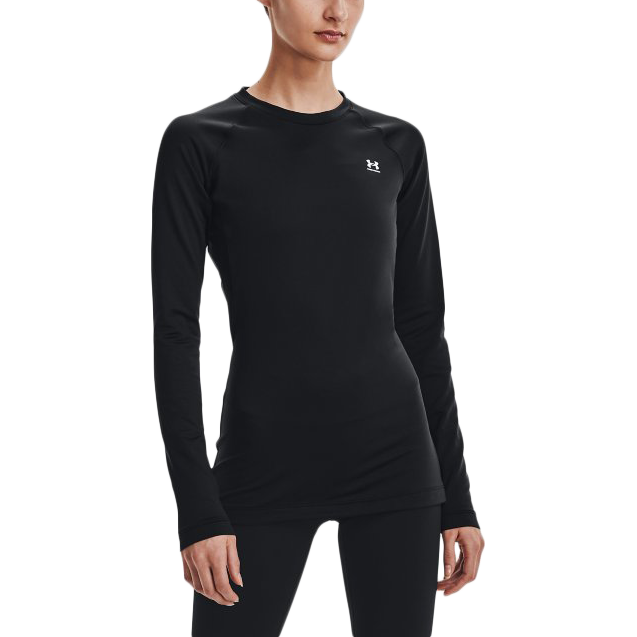 Women's ColdGear Armour Crew Long Sleeve, Under Armour Women's ColdGear Armour Crew Long Sleeve 001-Black
