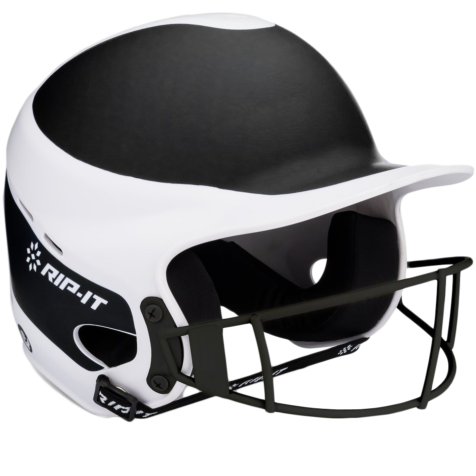 Vision Pro Two Tone Matte Softball Helmet alternate view