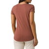 prAna Women's Foundation Short Sleeve V-Neck Shirt rear view