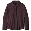 Patagonia Women's Long Sleeve Fjord Flannel Shirt JTDP-Jaspe Twist: Deep Plum