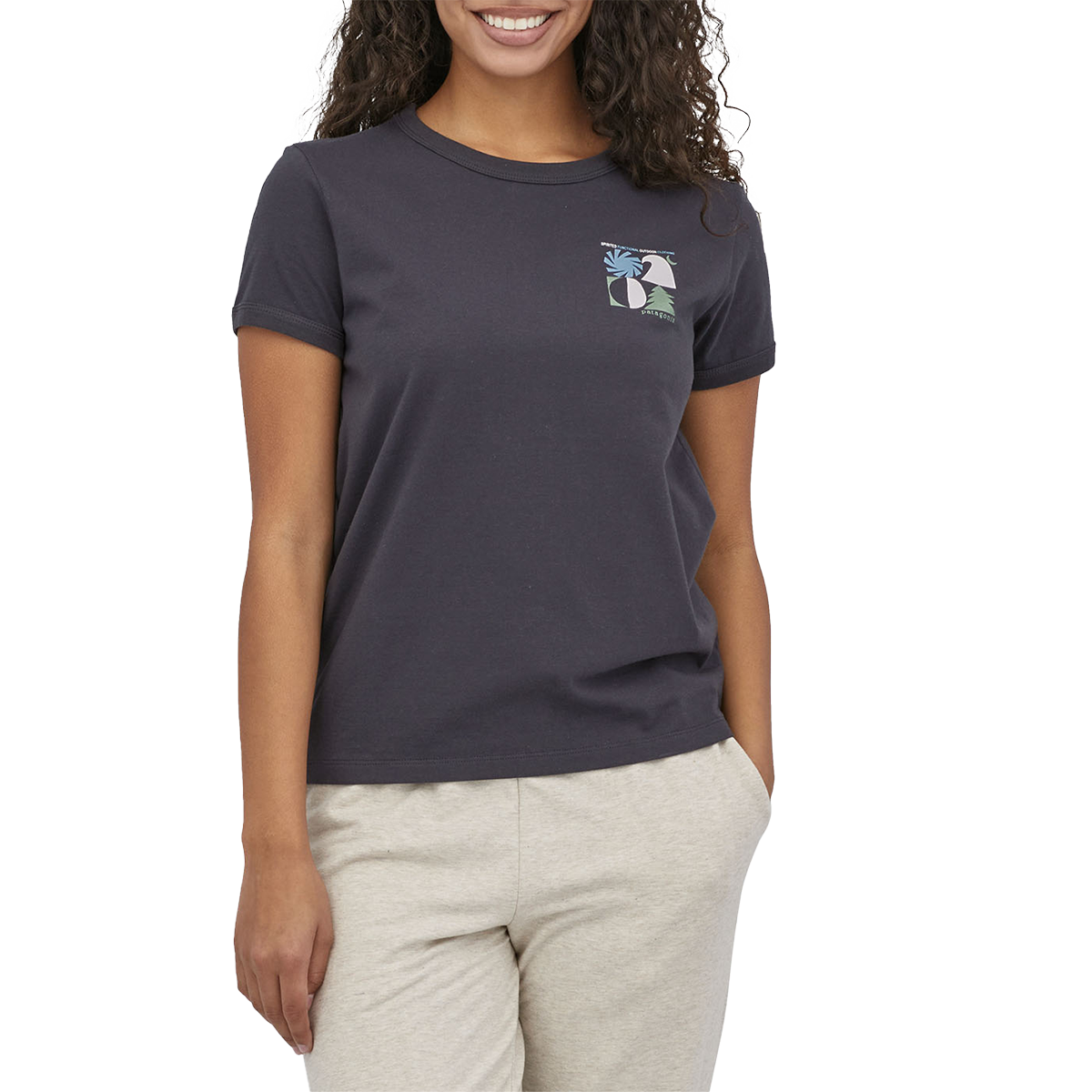 Women's Spirited Seasons Organic Ringer Tee alternate view