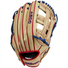 Wilson A500 AP 2023 - 12" Dual Post Web Blonde/Red/Royal back