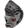 Wilson Youth A500 Catcher's Mitt 2023 - 32" Closed Black/Grey/Red right side