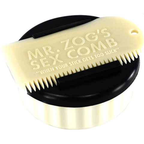 Wax Container with Comb - White