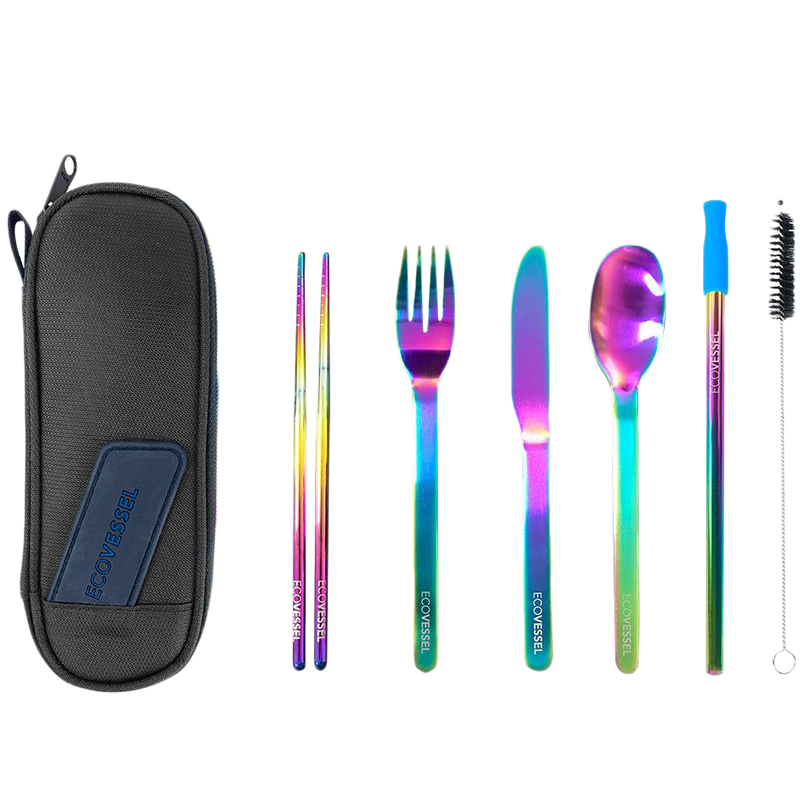 Wanderware 6-Piece Reusable Stainless Steel Utensil Set, Featured Image