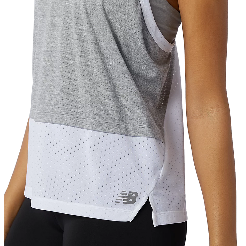 Women's Impact Run Hybrid Tank, New Balance Women's Impact Run Hybrid Tank AG-Athletic Grey