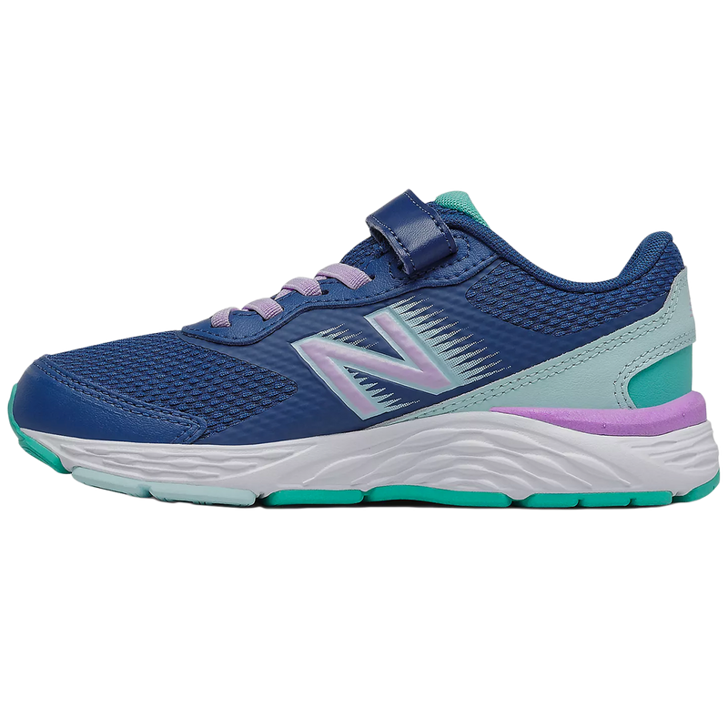 Youth 680v6 Alternate Closure 10.5-13.5, New Balance Youth 680v6 Alternate Closure 10.5-13.5 Captain Blue/Dark Violet Glo