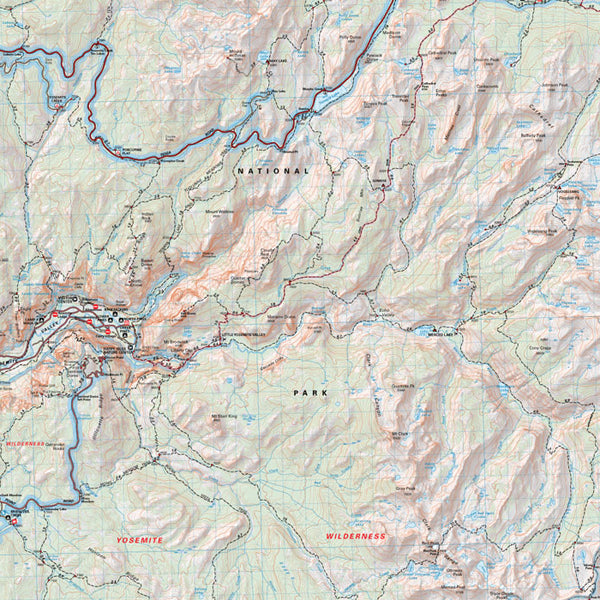 Yosemite High Country, Tom Harrison Maps Yosemite High Country