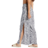 Roxy Women's Tropical Rhythm Pant BSP6-Mood Indigo Print on model left side