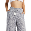 Roxy Women's Tropical Rhythm Pant BSP6-Mood Indigo Print front draw strings