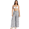 Roxy Women's Tropical Rhythm Pant BSP6-Mood Indigo Print on model front