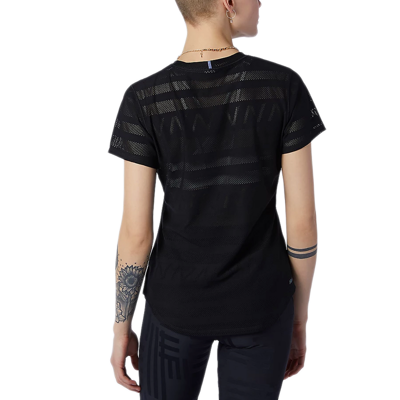 Women's Q Speed Jacquard Short Sleeve, New Balance Women's Q Speed Jacquard Short Sleeve BK-Black