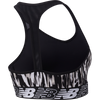 New Balance Women's Pace Bra Printed 3.0 WK-White/Black