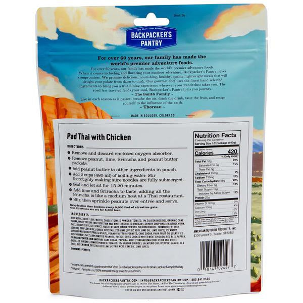 Pad Thai w/ Chicken (2 Servings), Backpacker's Pantry Pad Thai w/ Chicken (2 Servings)
