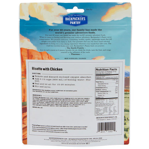 Risotto w/ Chicken (2 Servings), Backpacker's Pantry Risotto w/ Chicken (2 Servings)