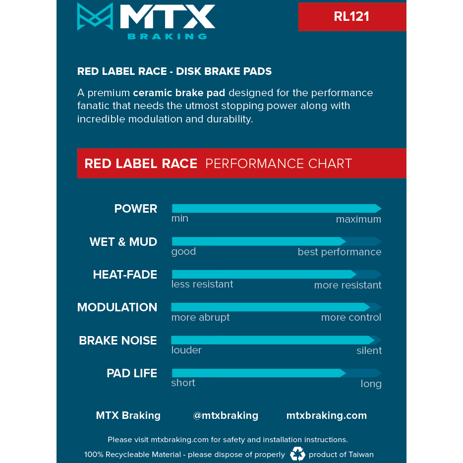 Red Label RACE Shimano XT/XTR 2-piston alternate view