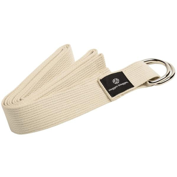 Cotton D-Ring Yoga Strap, Natural - 10' alternate view
