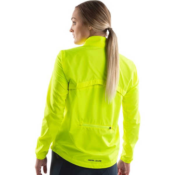 Women's Quest Barrier Convertible Jacket, Pearl Izumi Women's Quest Barrier Convertible Jacket 6VX-Screaming Yellow/Turbulence