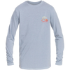 Quiksilver Youth Heritage Long Sleeve Surf Tee BPZH-True Navy Heather