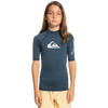 Quiksilver Youth All Time Short Sleeve BYJH-Navy Blazer Hthr on model front