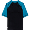 Quiksilver Boys' Bubble Trouble Short Sleeve UPF Rashguard KVJ0-Black