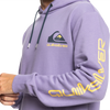 Quicksilver Men's Omni Logo Hoodie PLS0-Purple Haze chest and sleeve logo