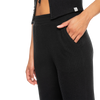 Roxy Women's Twilight Mood Pant KVJ0-Anthracite on model front pockets