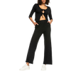 Roxy Women's Twilight Mood Pant KVJ0-Anthracite on model front