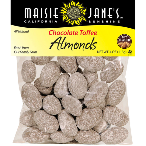 Chocolate Toffee Almonds - 4 oz
