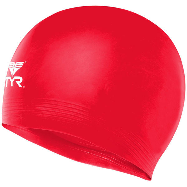 Latex Swim Cap - Red alternate view