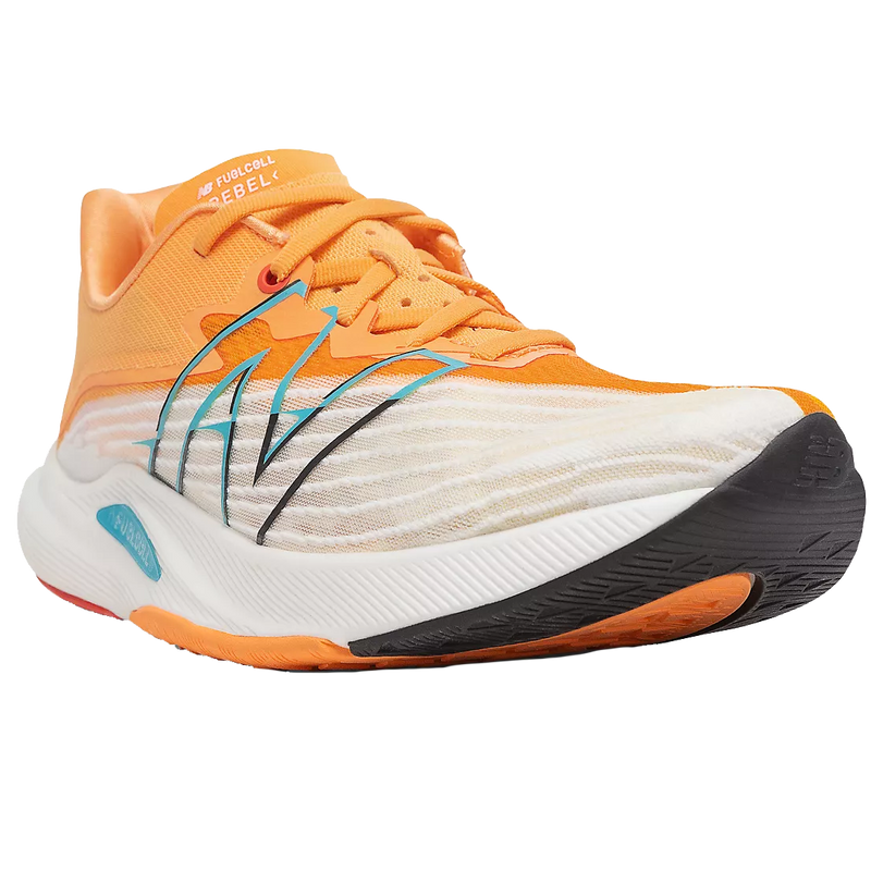 Men's FuelCell Rebel v2, New Balance Men's FuelCell Rebel v2 LG2-White/Habanero