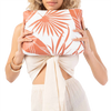 Aloha collection Le Palm Mid Pouch terracotta with model