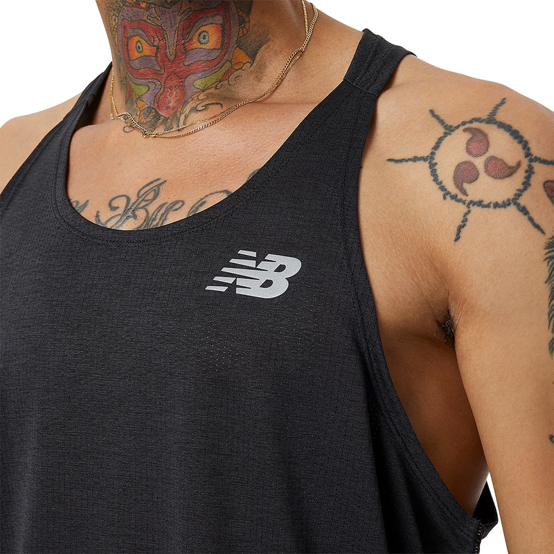 Men's Impact Run Singlet, New Balance Men's Impact Run Singlet 001-Black
