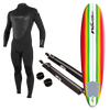 Youth Wetsuit, Surfboard, and Rack Package