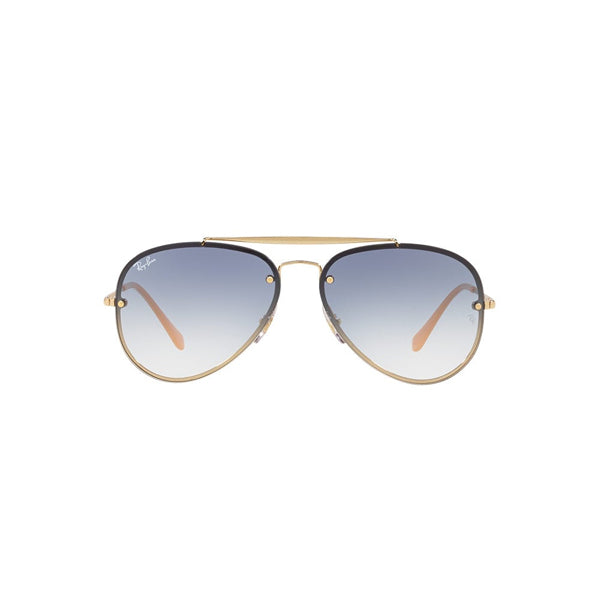 Ray-Ban Gradient Aviators in Artista Gold and Light Blue RB3780 Sunglasses in Arista Gold and Clear Gradient Blue  main image 4