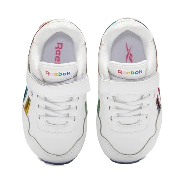 Baby Royal Classic Jogger 3.0 1V, Reebok Baby Royal Classic Jogger 3.0 1V Ftwr White/True Pink Alt View Top