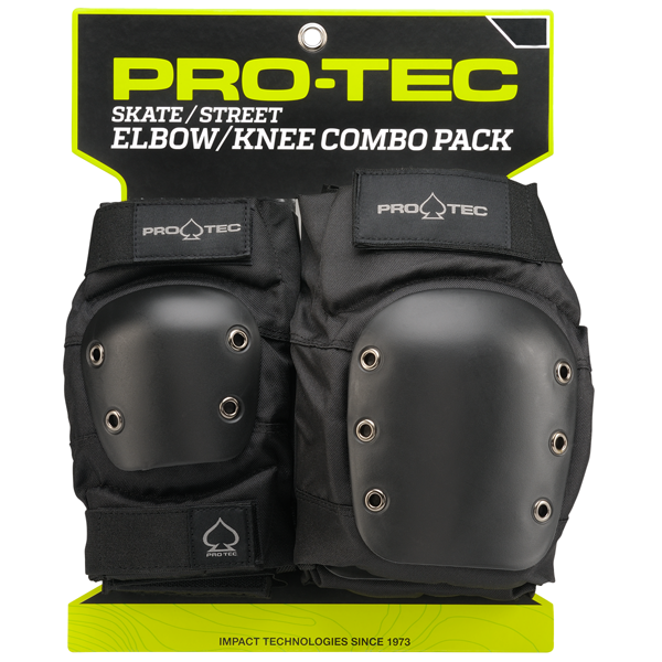 Knee/Elbow Pad Set, Black - MD, ProTec Athletics Knee/Elbow Pad Set, Black - MD