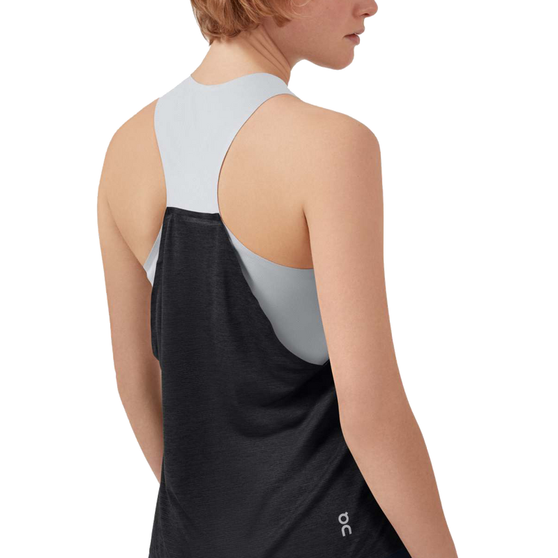 Women's Tank T, On Women's Tank T Glacier/Black