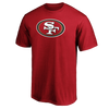 Majestic Men's 49ers Cotton Primary Logo Short Sleeve Cardinal