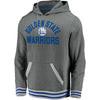 Majestic Golden State Warriors Vintage Upperclassman Pullover Hoodie Slate Grey
