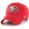 Forty Seven Brand 49ers Clean Up Hat Red