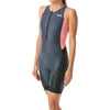 TYR Women's Competitor Tri Suit - Grey/Coral 194-Grey/Coral