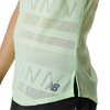 New Balance Women's Q Speed Fuel Jacquard Tank 389-Vibrant Spring Glo Alt View Logo