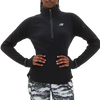 New balance Women's NB Heat Grid 1/2 Zip BK-Black